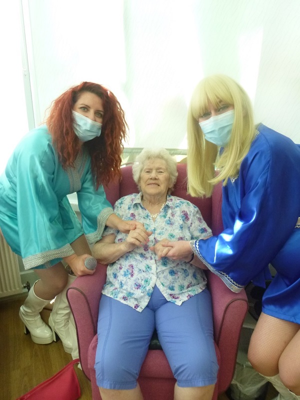 ABBA come to Tupwood Gate Nursing Home Health Care