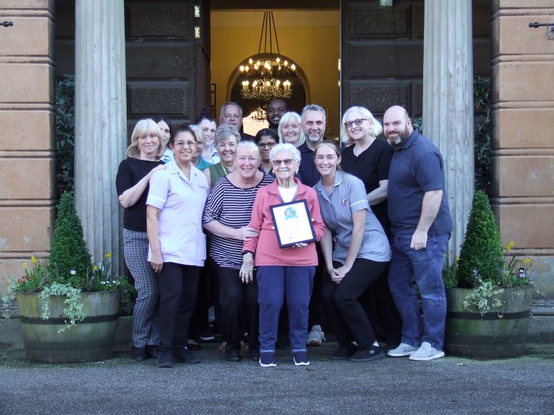 Some of the team at Tabley House celebrating their award